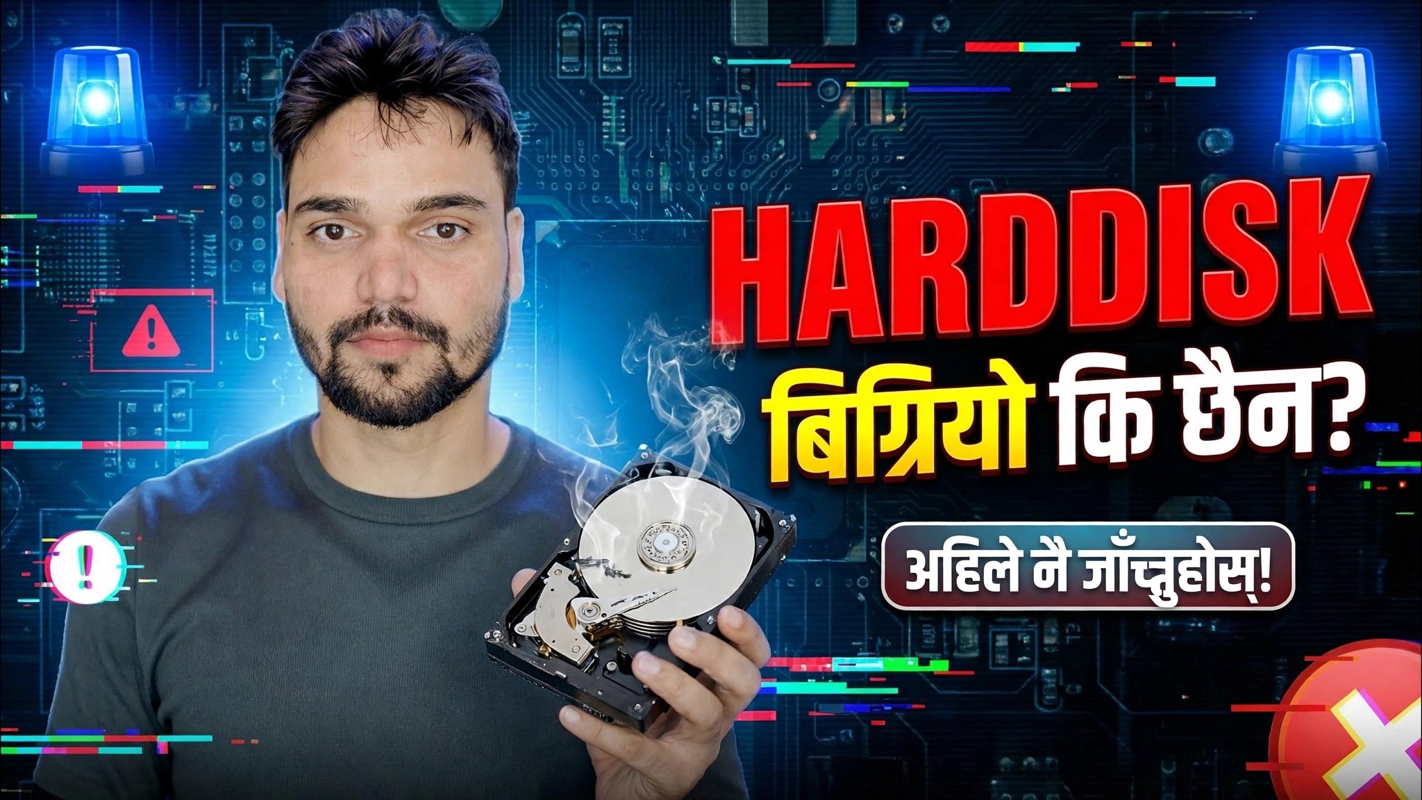 हार्ड डिस्क ख़राब है या नही? HDD परीक्षण पूर्ण विधि व्याख्या गरियो