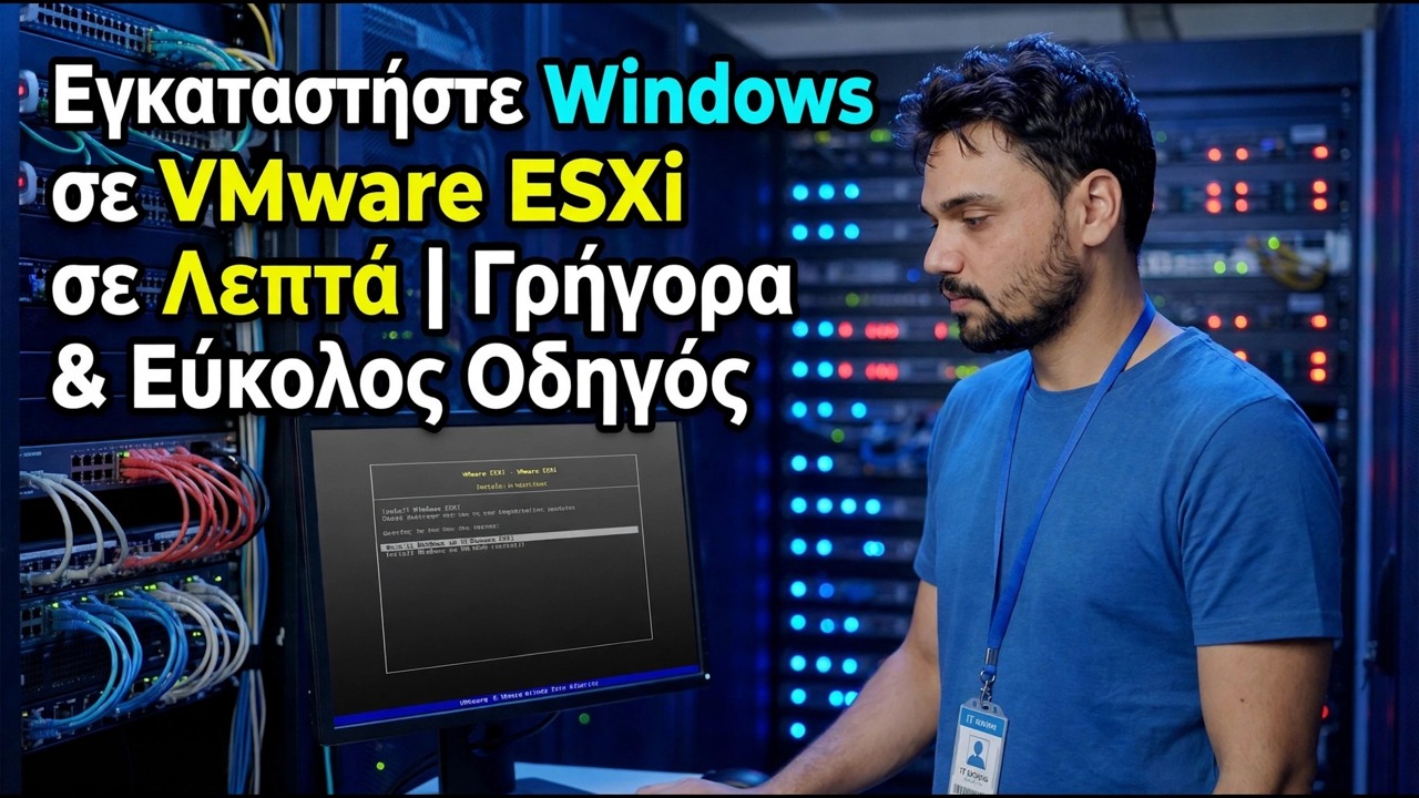 Windows σε VMware ESXi - Οδηγός γρήγορης και εύκολης εγκατάστασης