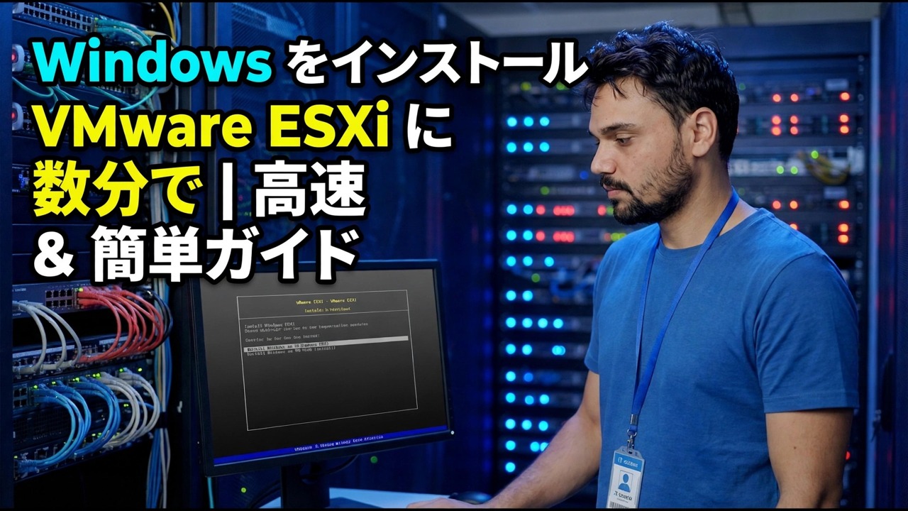 VMware ESXi 上の Windows - 迅速かつ簡単なインストール ガイド