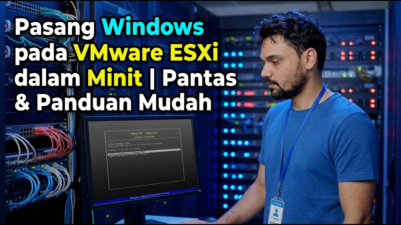 Windows pada VMware ESXi - Panduan Pemasangan Pantas & Mudah