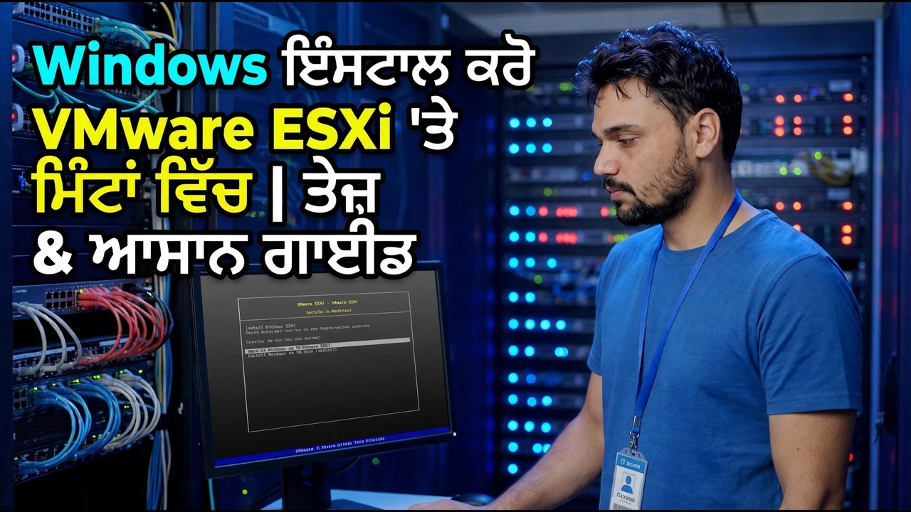 VMware ESXi 'ਤੇ ਵਿੰਡੋਜ਼ - ਤੇਜ਼ ਅਤੇ ਆਸਾਨ ਇੰਸਟਾਲੇਸ਼ਨ ਗਾਈਡ
