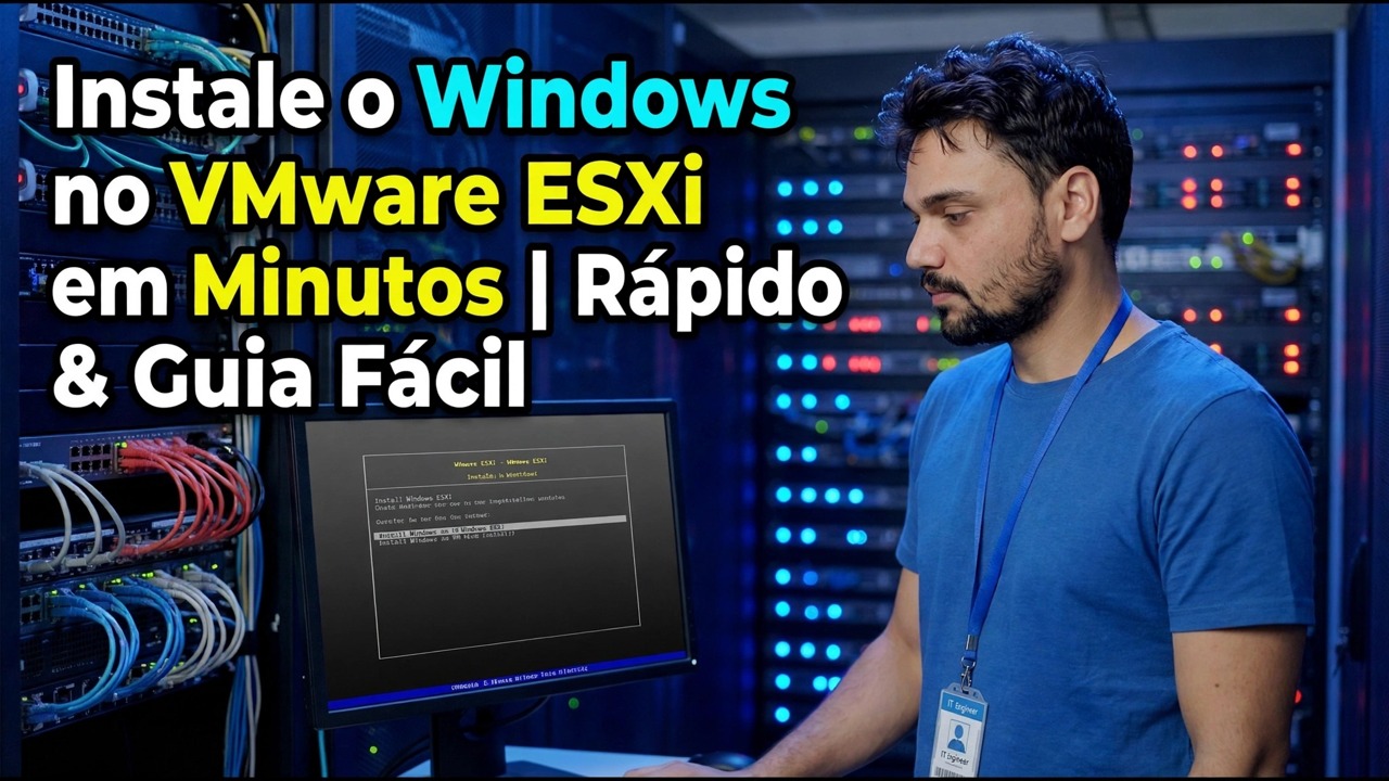 Windows no VMware ESXi - Guia de instalação rápida e fácil