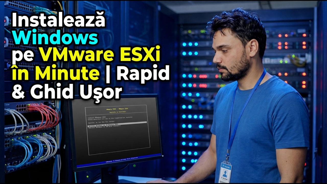 Windows pe VMware ESXi - Ghid de instalare rapidă și ușoară