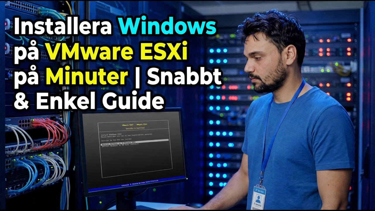 Windows på VMware ESXi - Snabb och enkel installationsguide