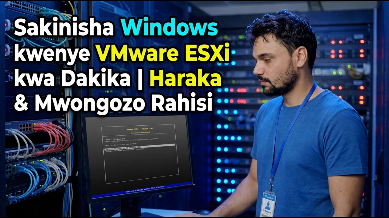 Windows kwenye VMware ESXi - Mwongozo wa Ufungaji wa Haraka na Rahisi