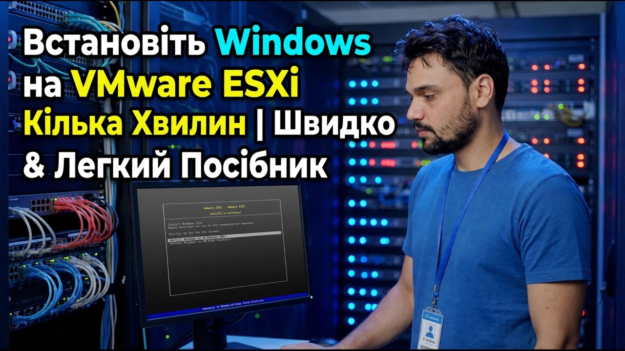 Windows на VMware ESXi - Посібник зі швидкого та легкого встановлення
