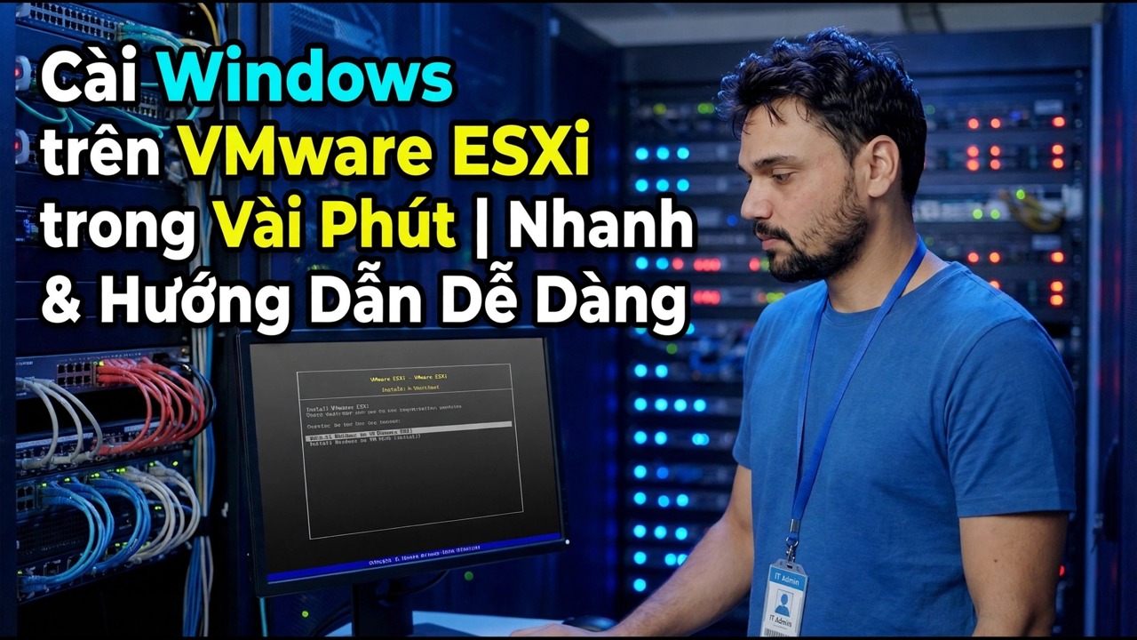 Windows trên VMware ESXi - Hướng dẫn cài đặt nhanh chóng và dễ dàng