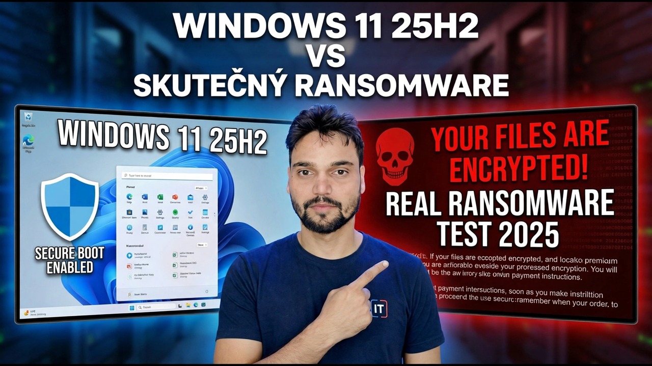 Testoval jsem Windows 11 25H2 proti skutečnému ransomwaru – zde je to, co se stalo