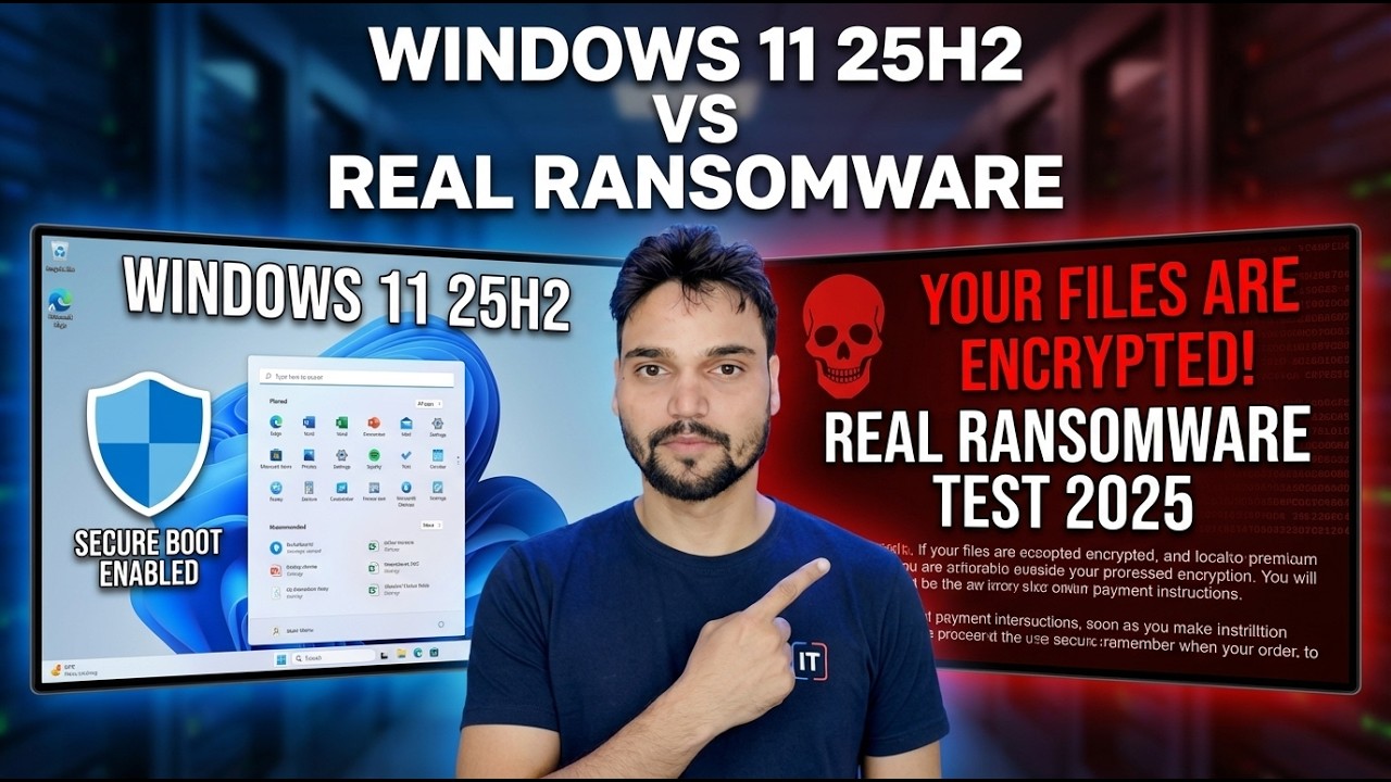 Jeg testede Windows 11 25H2 mod ægte ransomware – her er hvad der skete
