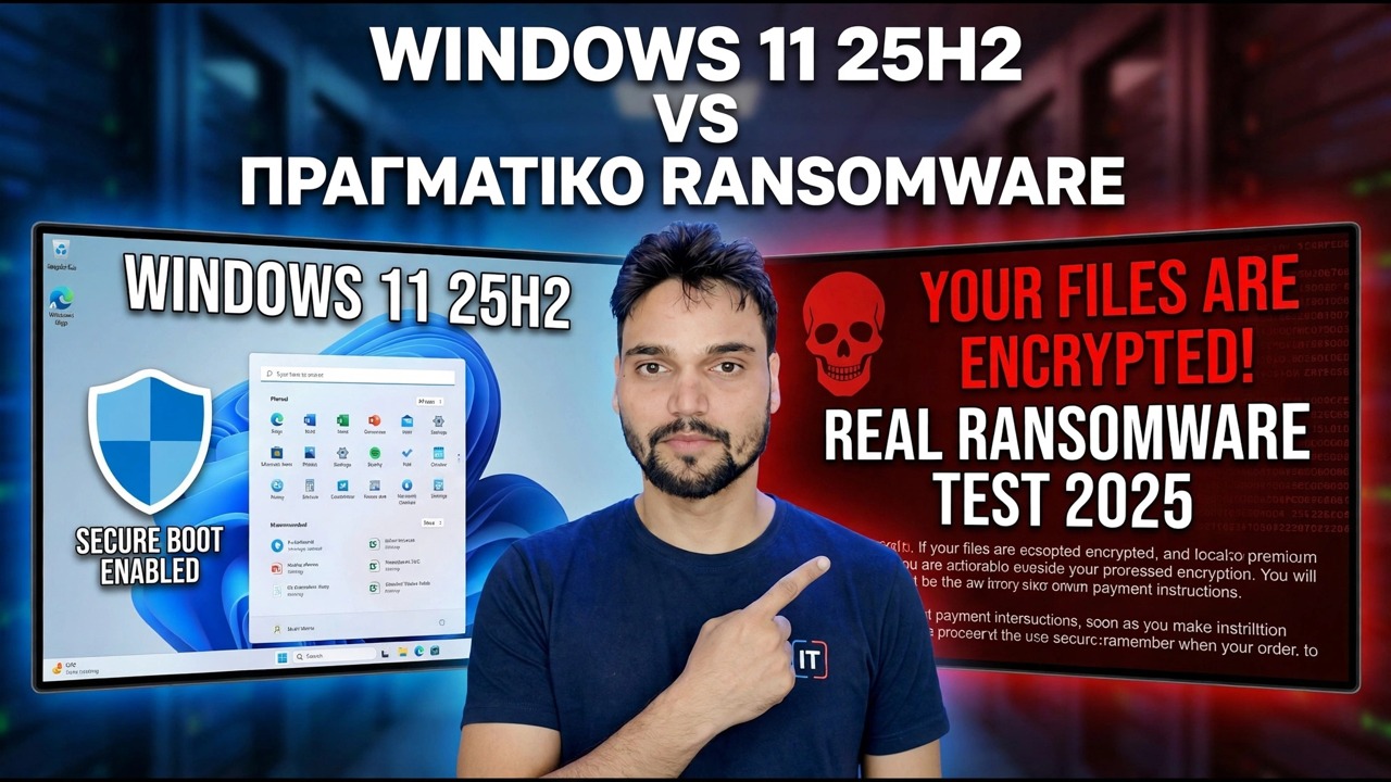 Δοκίμασα τα Windows 11 25H2 ενάντια σε πραγματικό Ransomware – Δείτε τι συνέβη