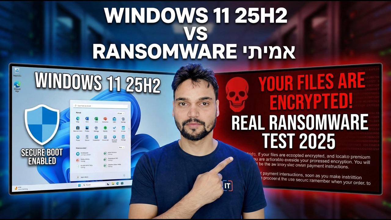 בדקתי את Windows 11 25H2 נגד תוכנות כופר אמיתיות - זה מה שקרה