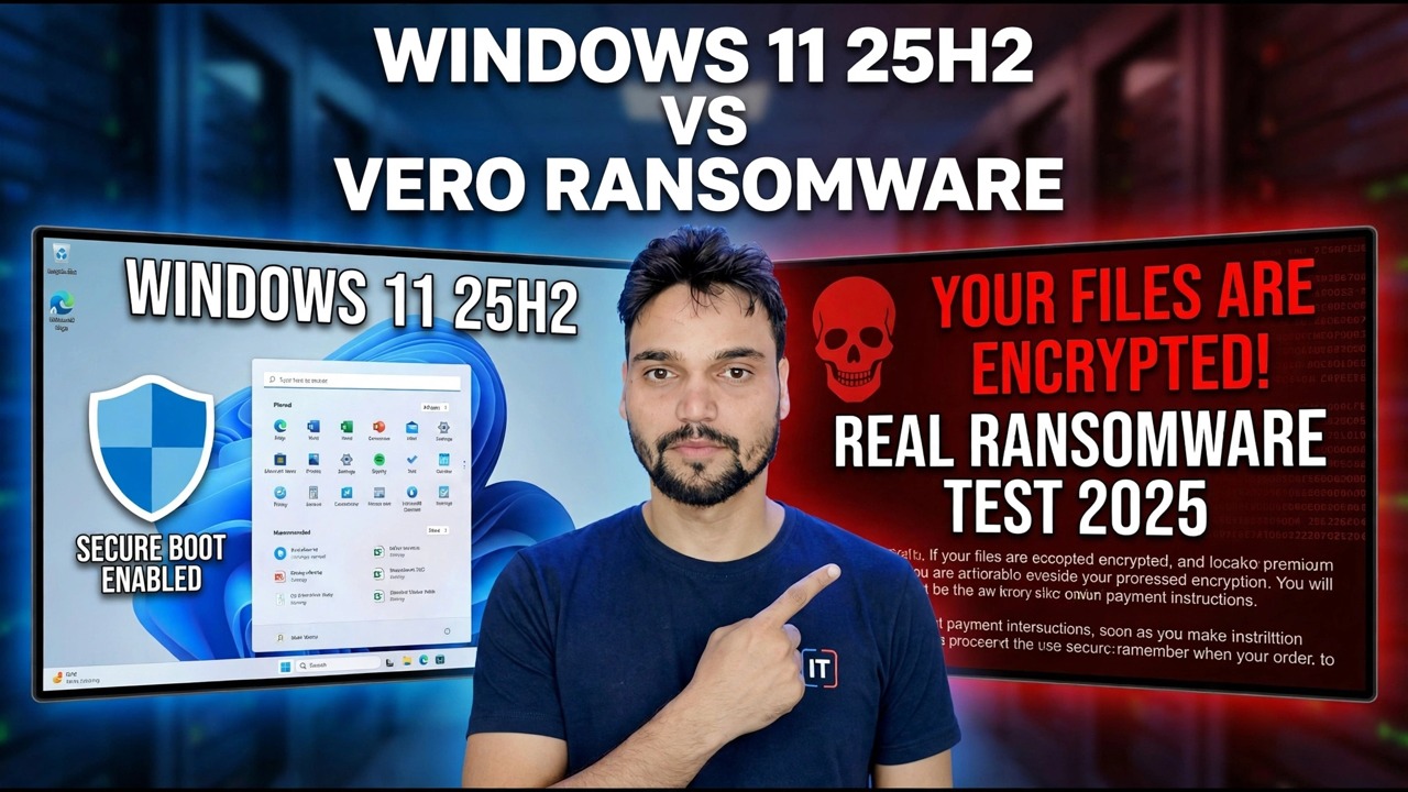 Ho testato Windows 11 25H2 contro veri ransomware: ecco cosa è successo