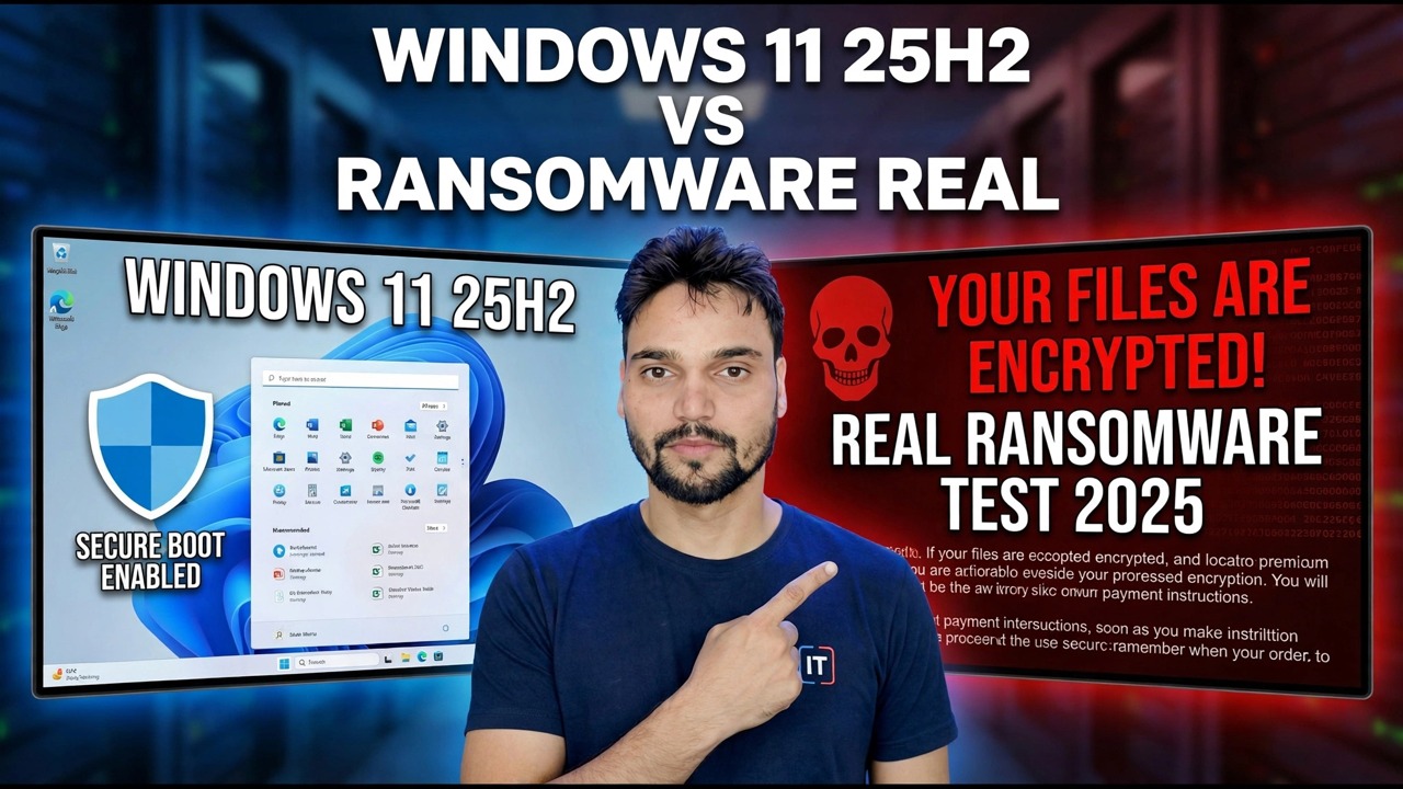 Testei o Windows 11 25H2 contra ransomware real – aqui está o que aconteceu