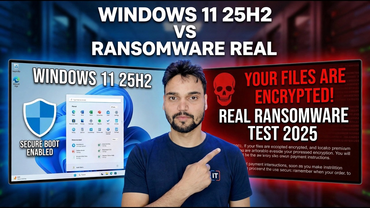 Am testat Windows 11 25H2 împotriva ransomware-ului real – Iată ce s-a întâmplat
