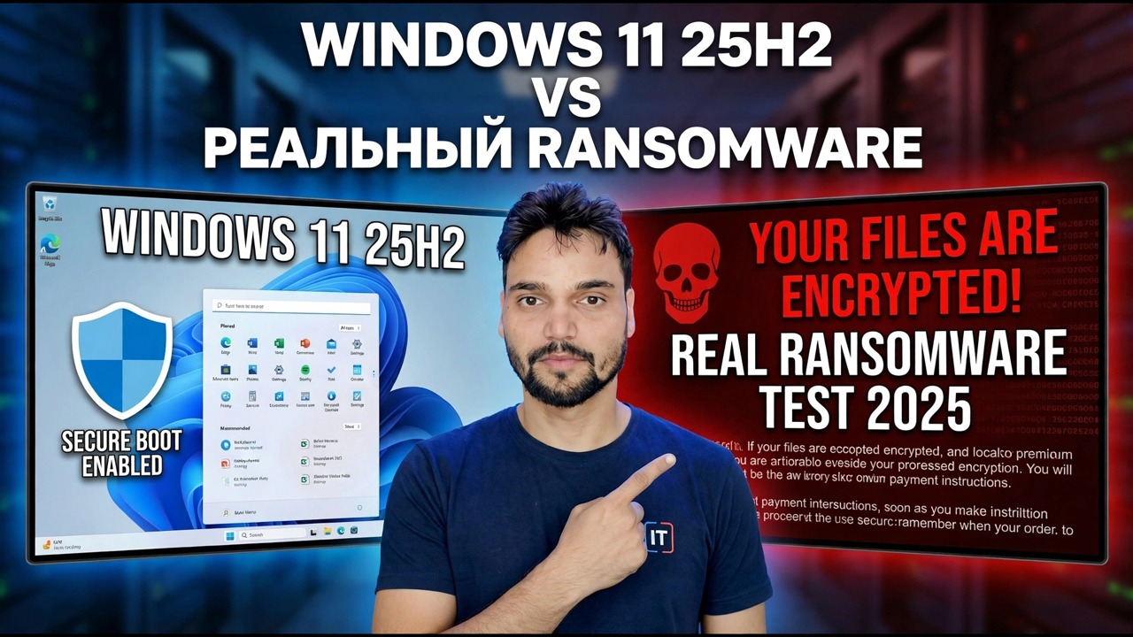 Я протестировал Windows 11 25H2 на наличие реальных программ-вымогателей – вот что произошло