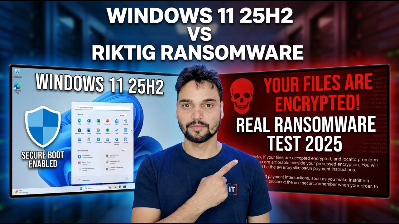 Jag testade Windows 11 25H2 mot riktig ransomware – här är vad som hände
