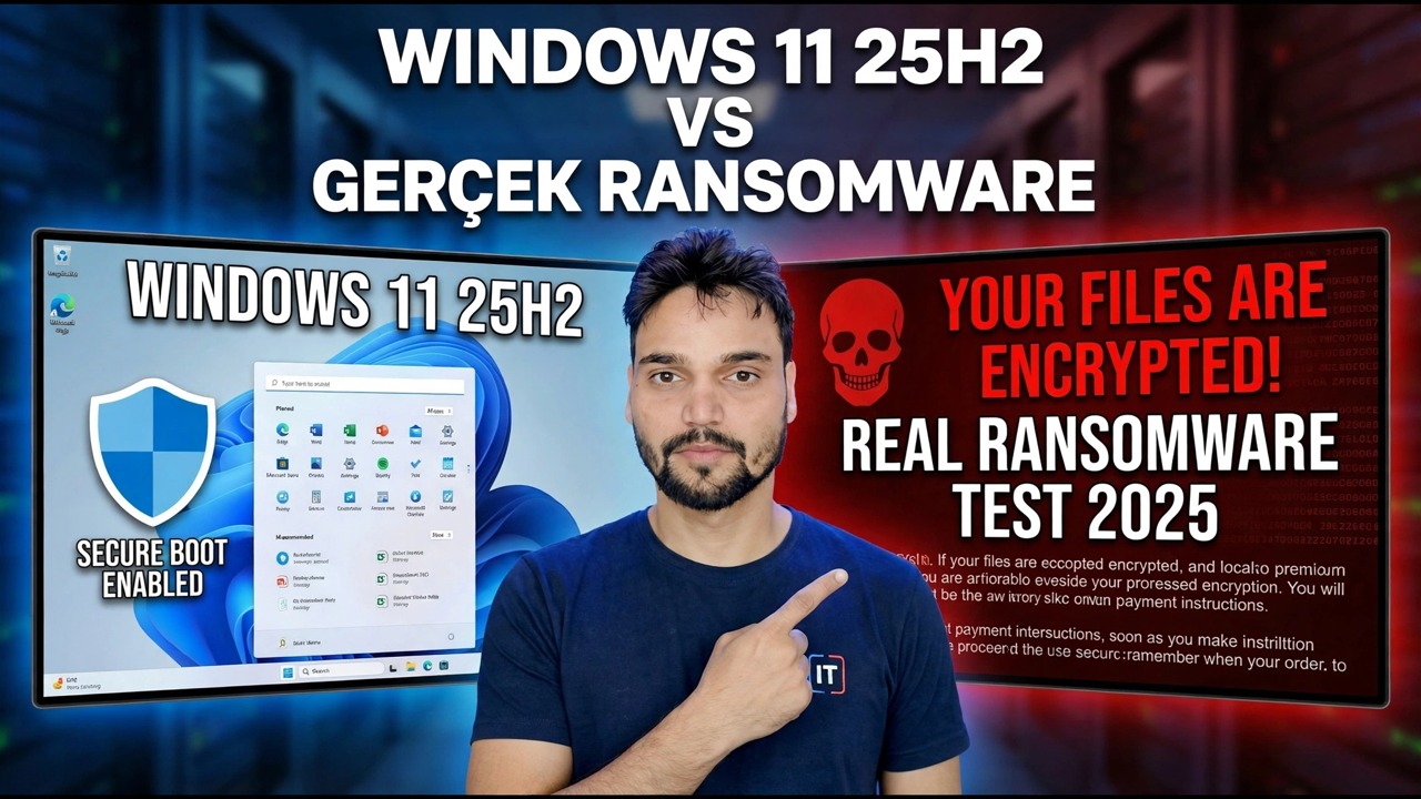 Windows 11 25H2'yi Gerçek Fidye Yazılımlarına Karşı Test Ettim – İşte Olanlar