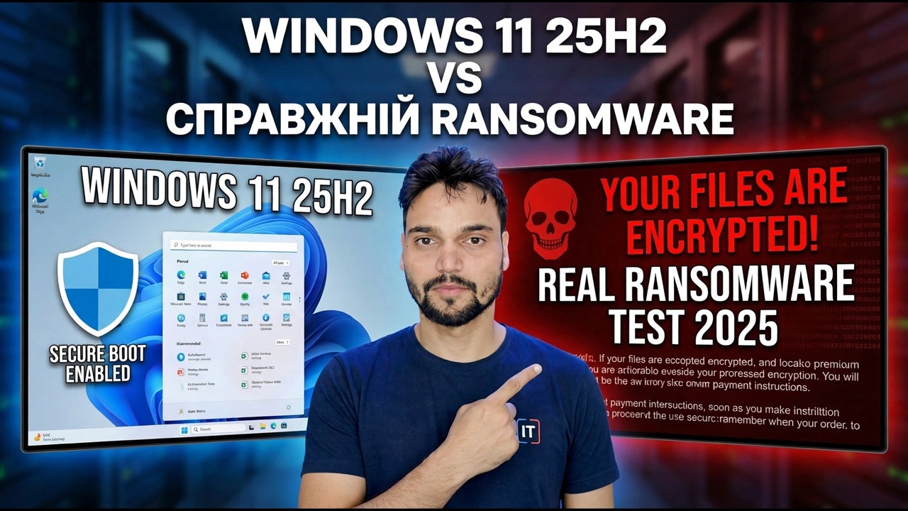 Я перевірив Windows 11 25H2 на справжнє програмне забезпечення-вимагач – ось що сталося