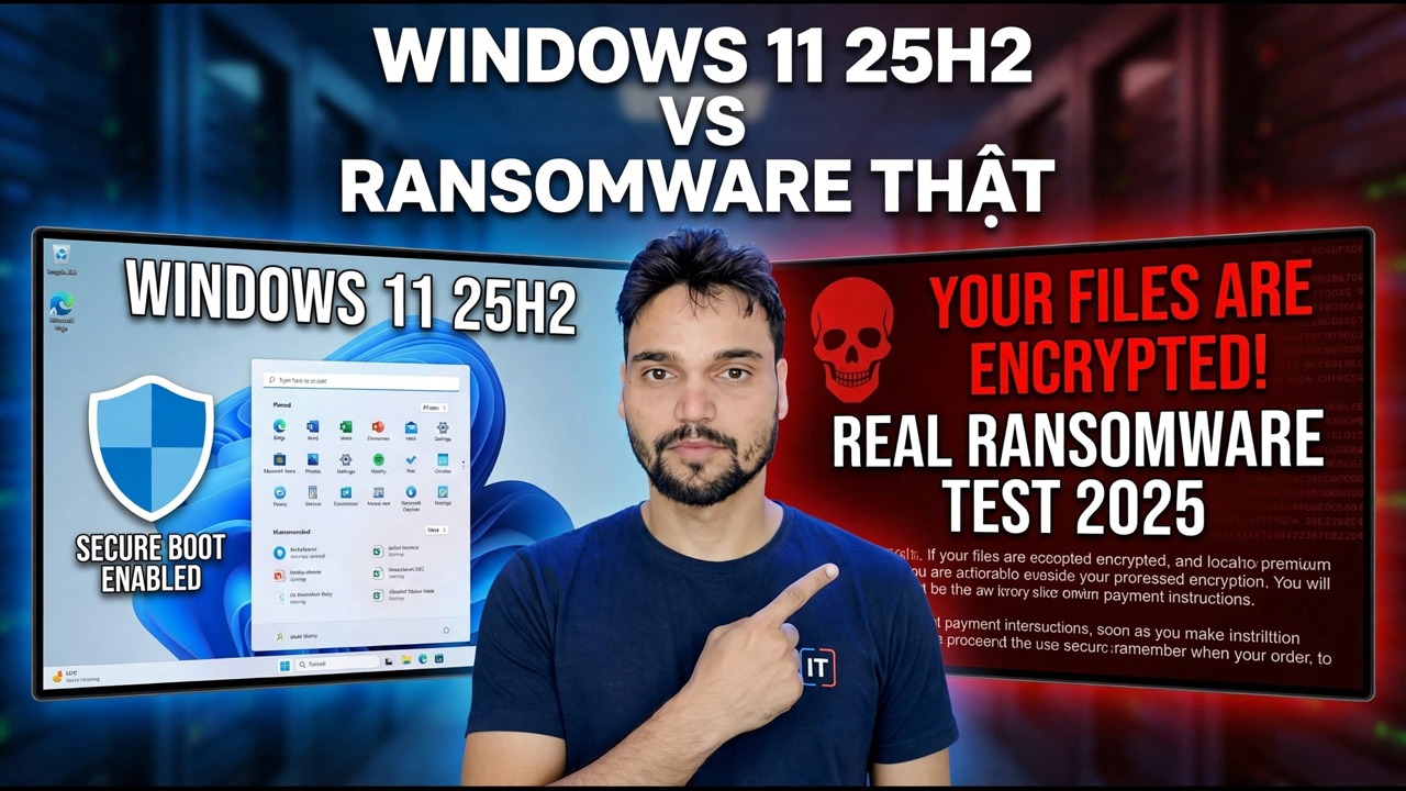 Tôi đã thử nghiệm Windows 11 25H2 chống lại ransomware thực sự – Đây là những gì đã xảy ra