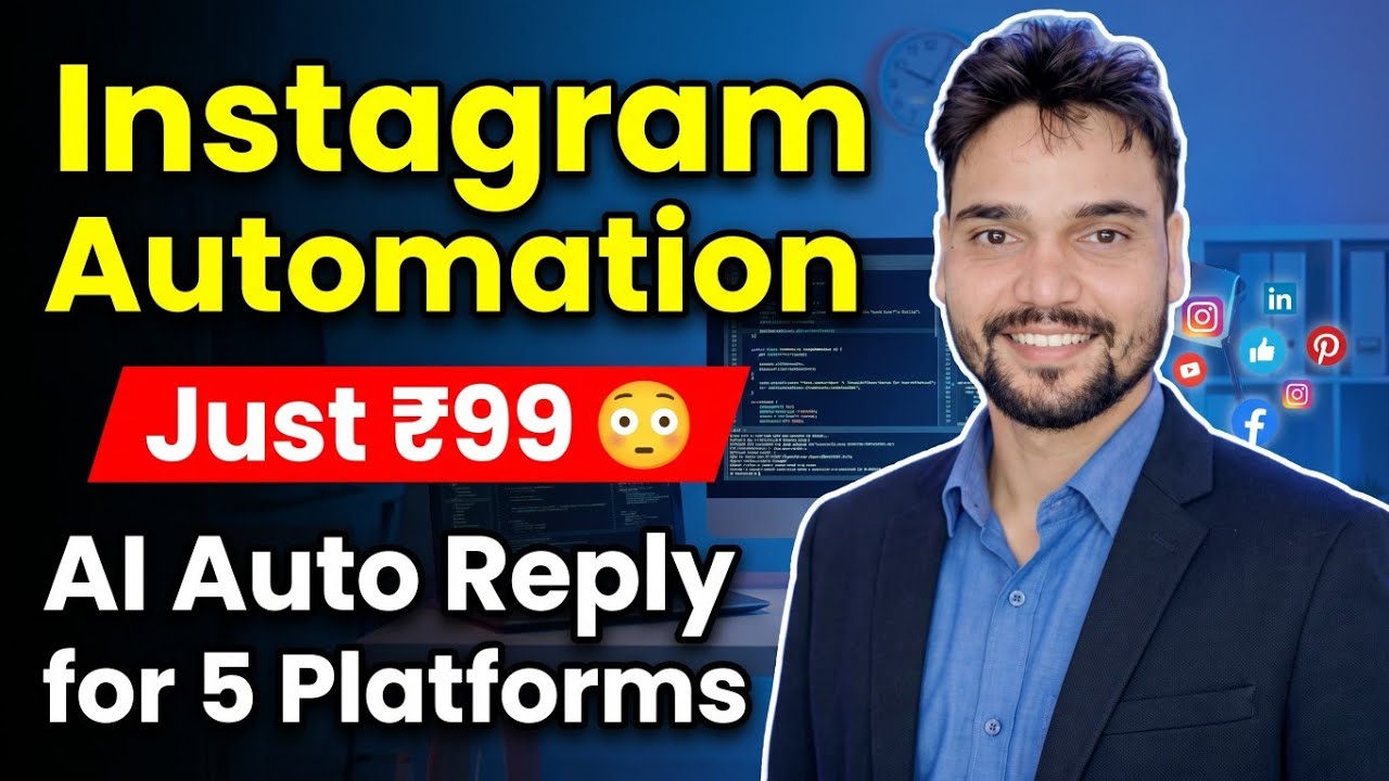 Instagram Automation for Just ₹99 – AI Auto‑Reply Across 5 Platforms