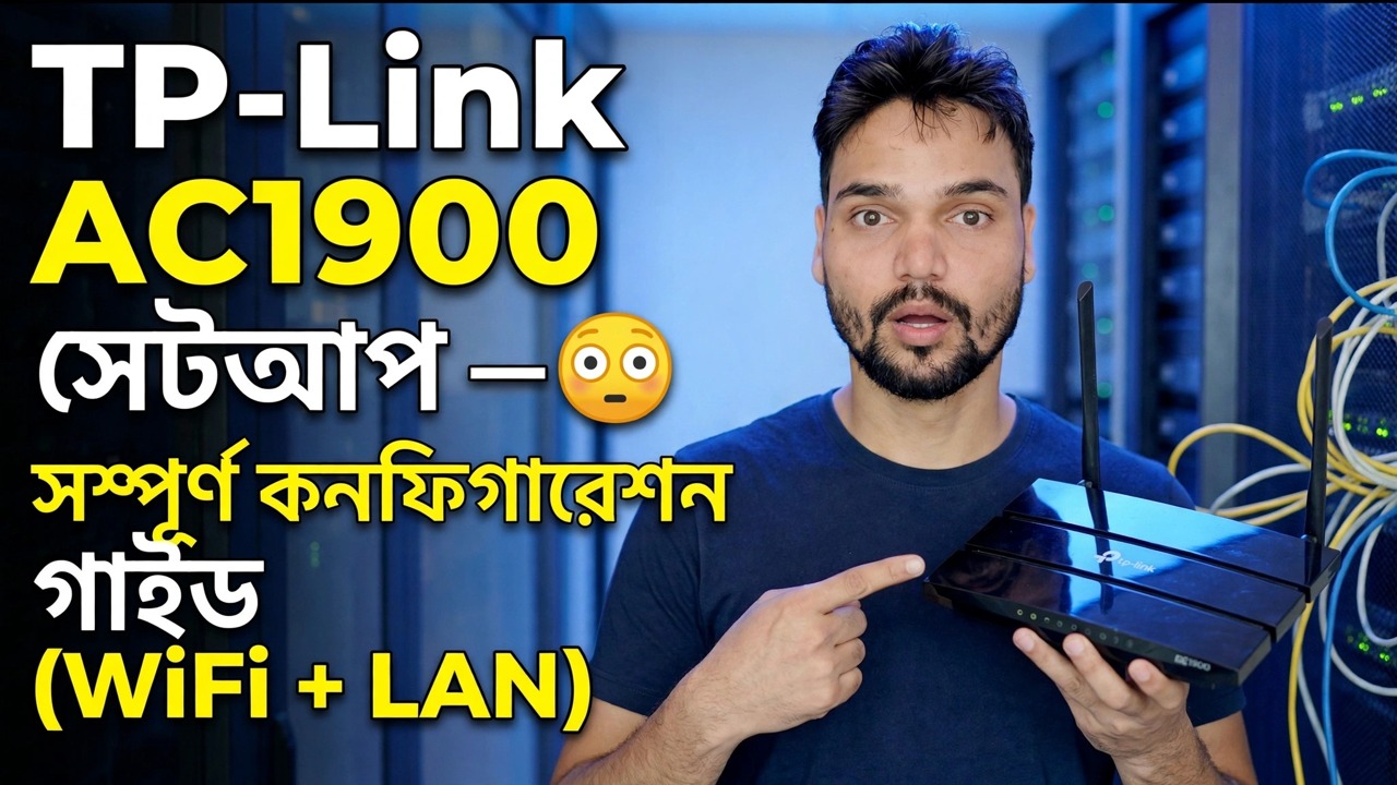 TP-Link AC1900 সেটআপ 😳 সম্পূর্ণ কনফিগারেশন গাইড (ওয়াইফাই + ল্যান)