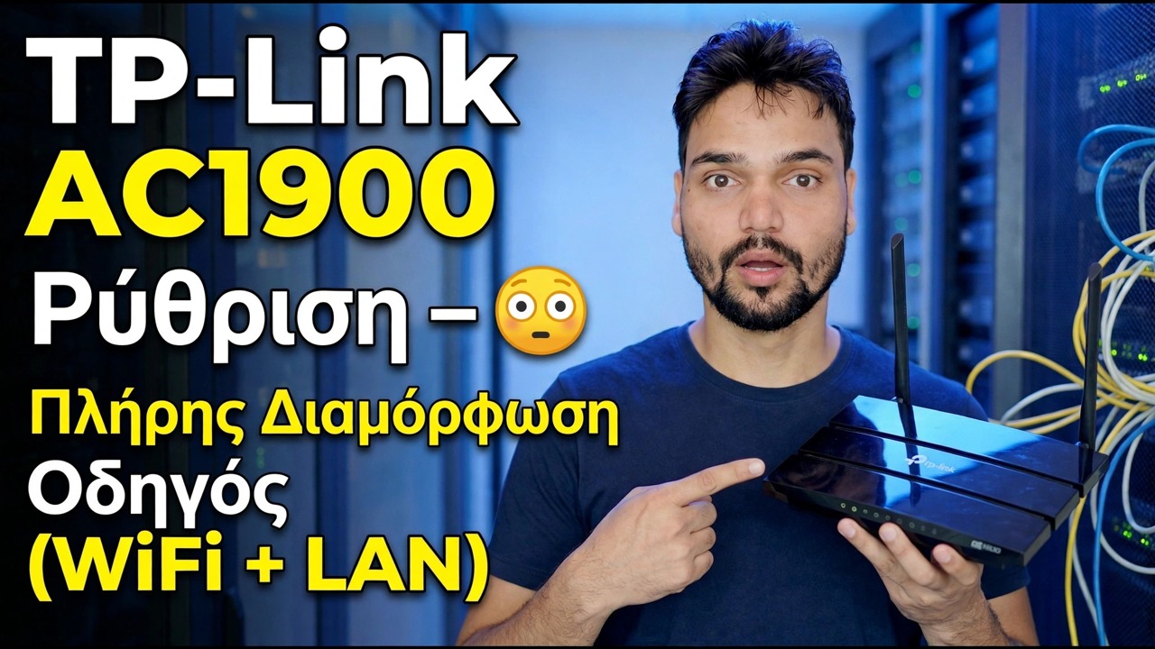 TP-Link AC1900 Setup 😳 Οδηγός πλήρους διαμόρφωσης (WiFi + LAN)