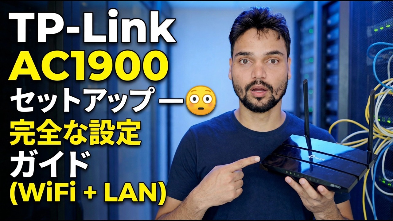 TP-Link AC1900 セットアップ 😳 フル構成ガイド (WiFi + LAN)