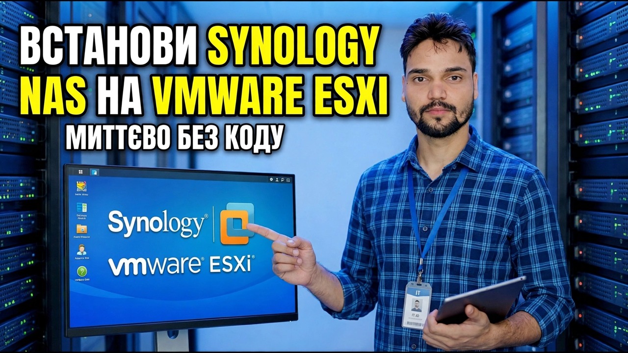 Покрокова інструкція Synology NAS щодо встановлення VMware ESXi