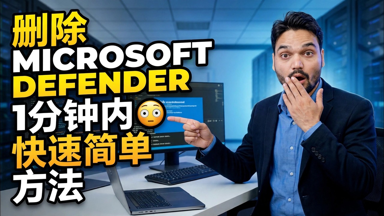 Remove Microsoft Defender in 1 Minute 😳 Fast &amp; Easy Method