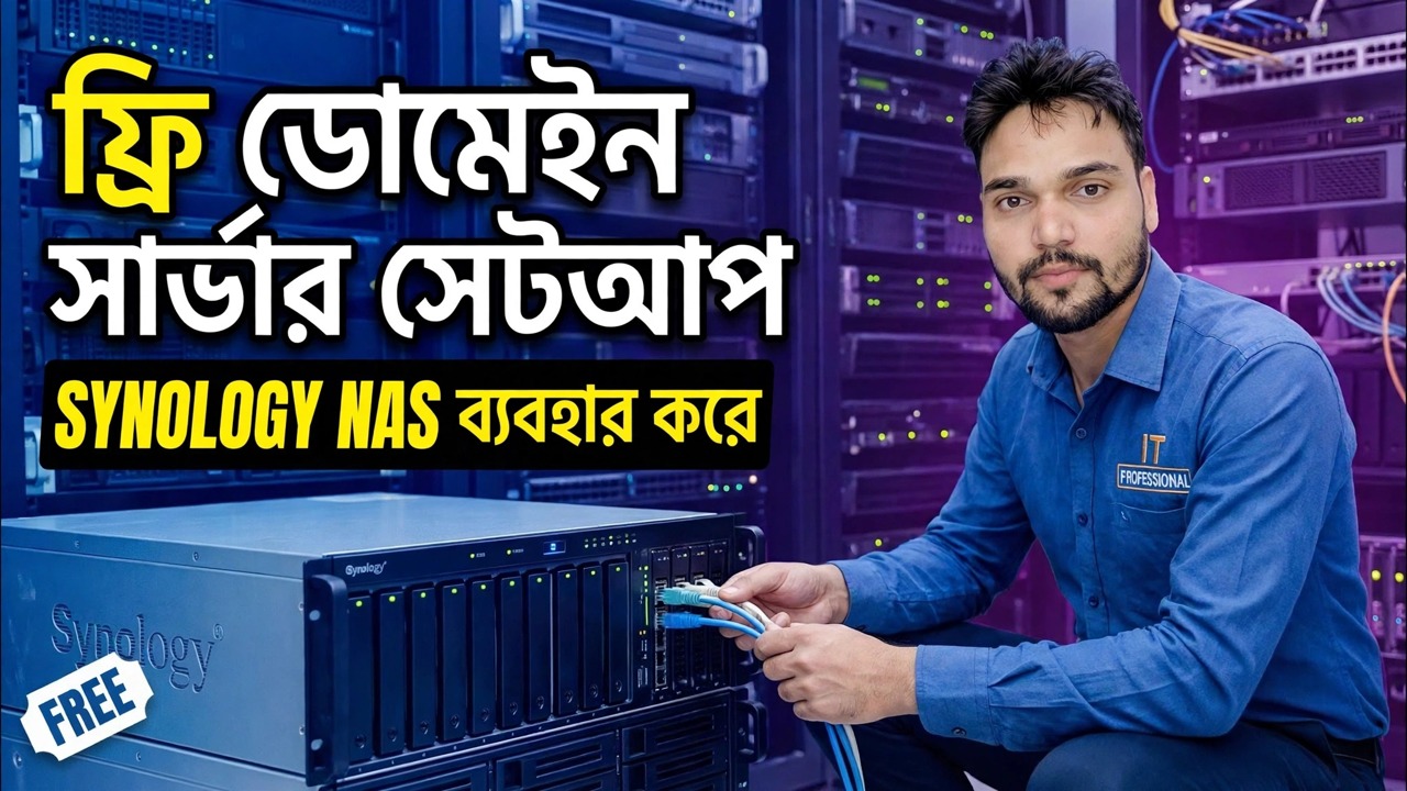 ডোমেন কন্ট্রোলারকে বিনামূল্যে করুন 😳 Synology NAS + গ্রুপ পলিসি সেটআপ!