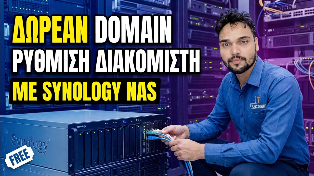 Κάντε τον ελεγκτή τομέα ΔΩΡΕΑΝ 😳 Synology NAS + Ρύθμιση πολιτικής ομάδας!