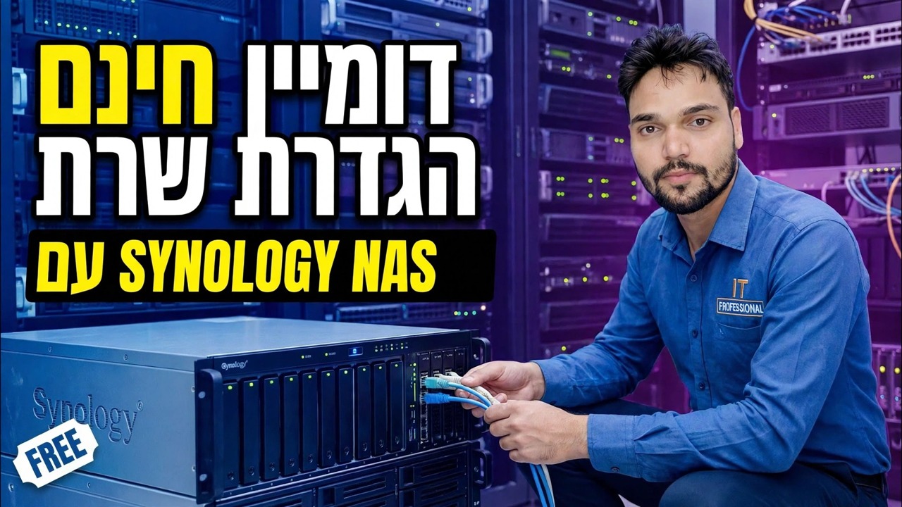 הפוך את בקר הדומיין בחינם 😳 Synology NAS + הגדרת מדיניות קבוצתית!