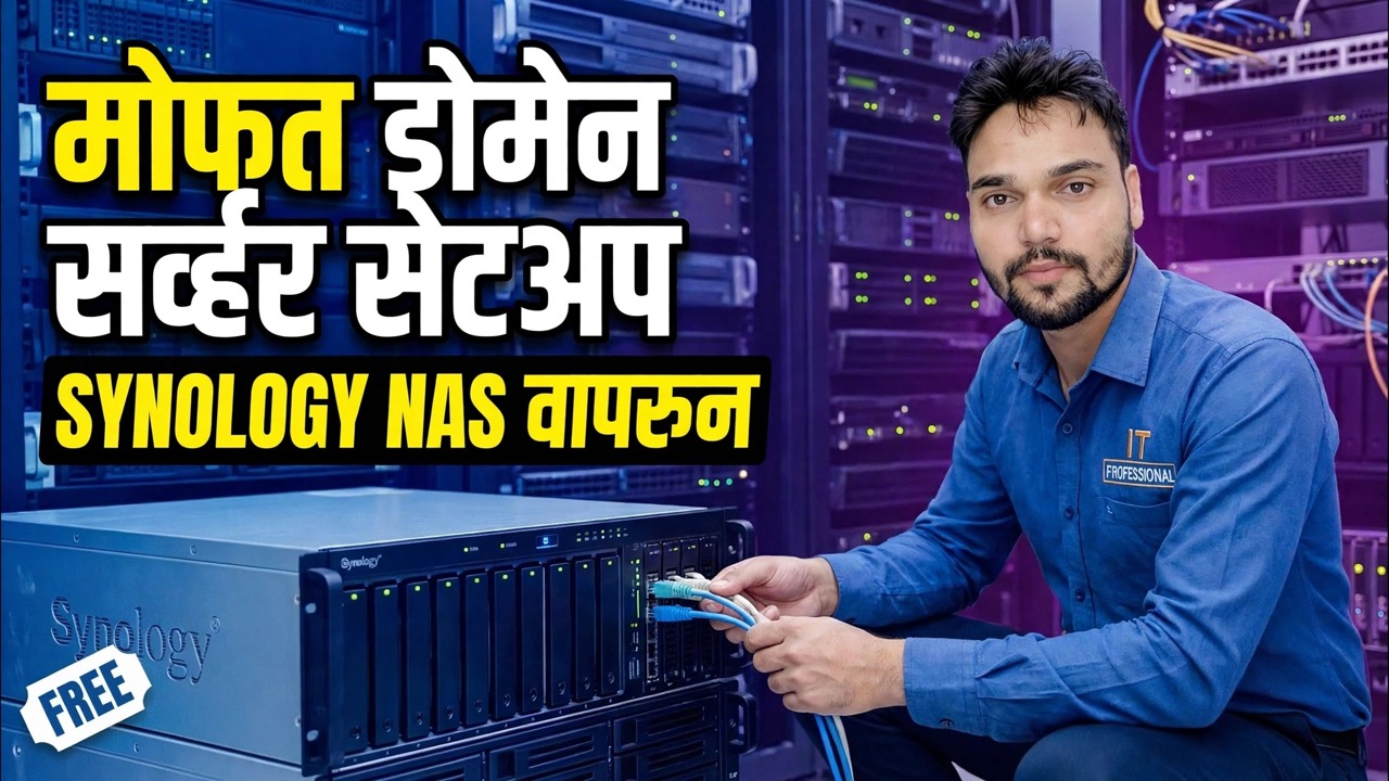 डोमेन कंट्रोलर मोफत करा 😳 Synology NAS + ग्रुप पॉलिसी सेटअप!