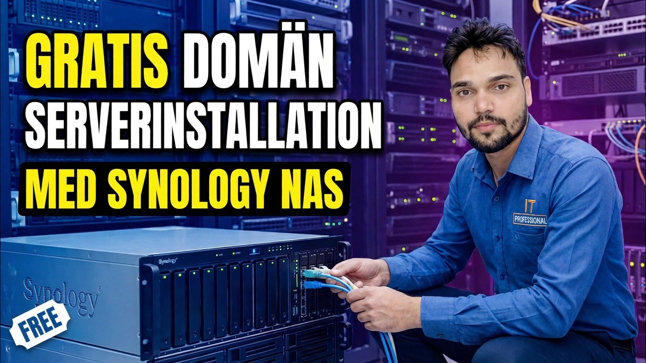 Gör domänkontrollern GRATIS 😳 Synology NAS + gruppolicyinställning!