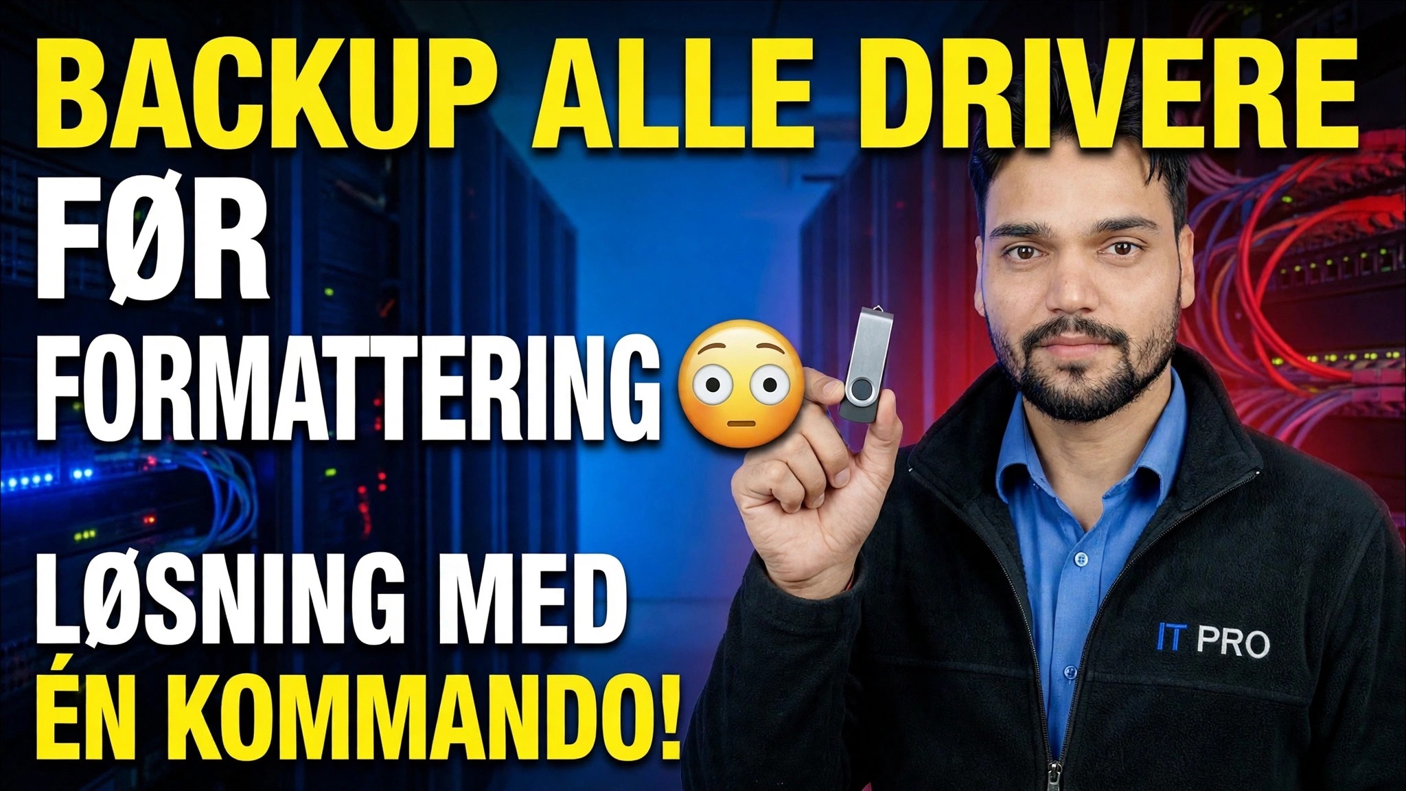 Gem alle drivere før formatering 😳 En kommandoløsning!