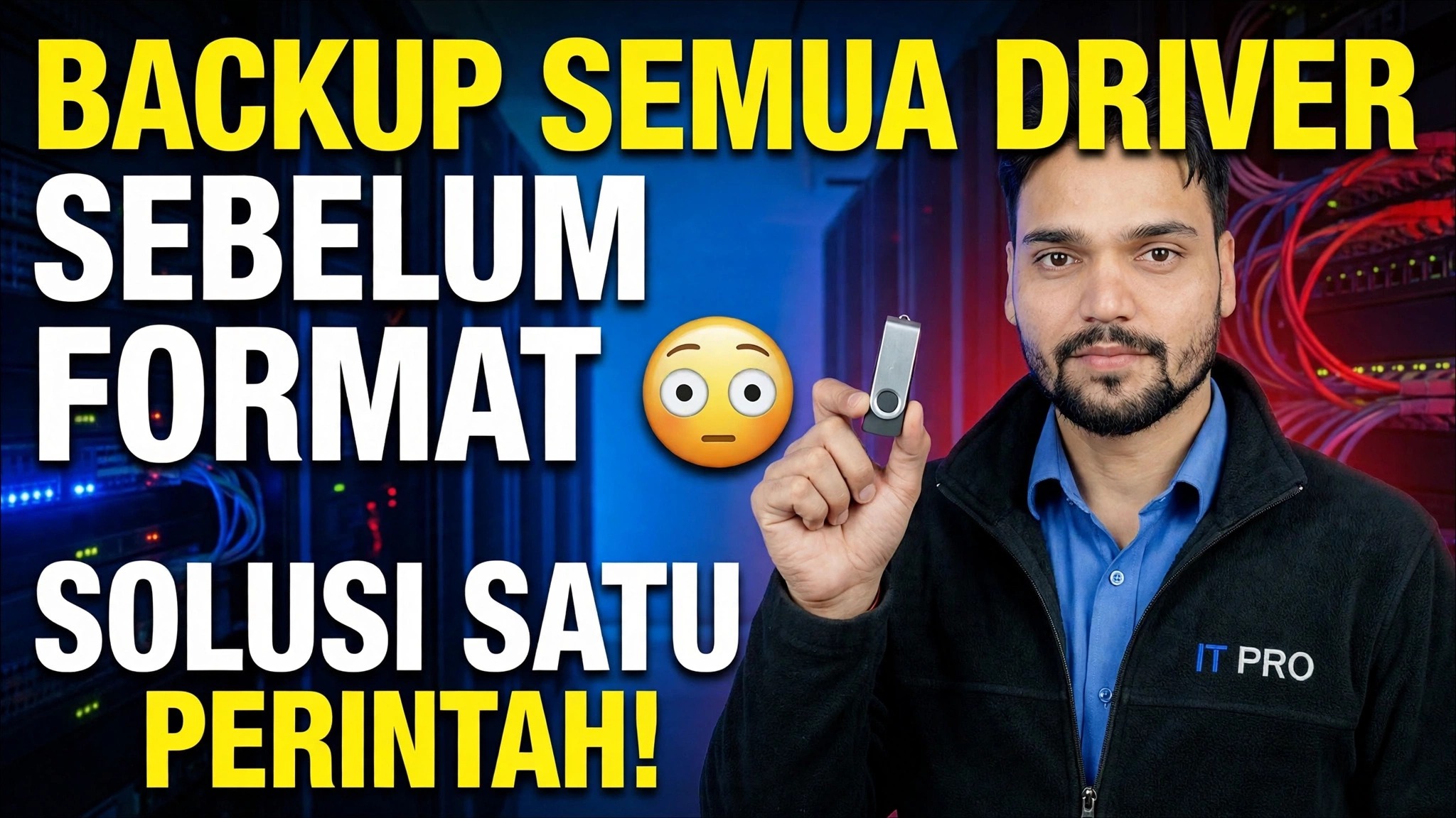 Simpan Semua Driver Sebelum Diformat 😳 Solusi Satu Perintah!