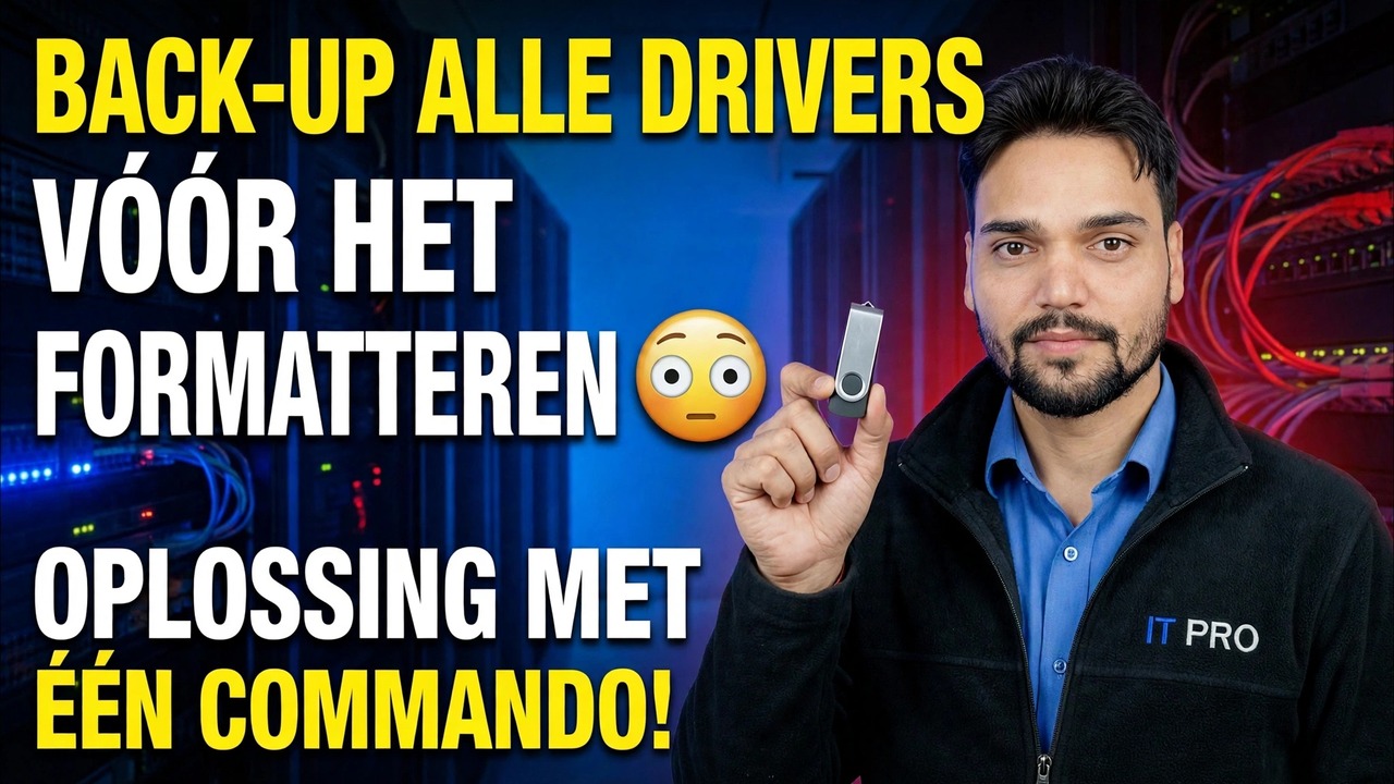 Bewaar alle stuurprogramma's voordat u ze formatteert 😳 Eén opdrachtoplossing!