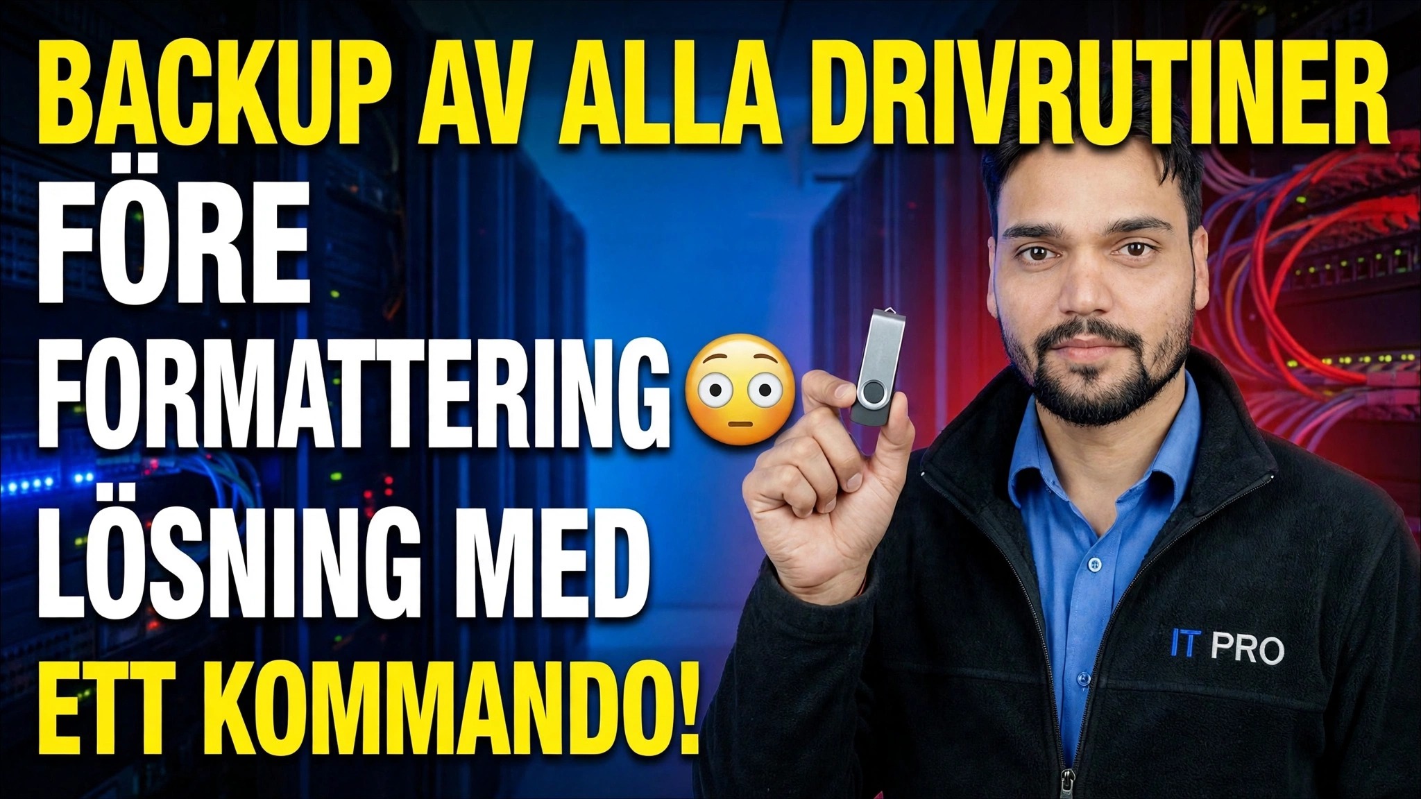 Spara alla drivrutiner innan formatering 😳 En kommandolösning!