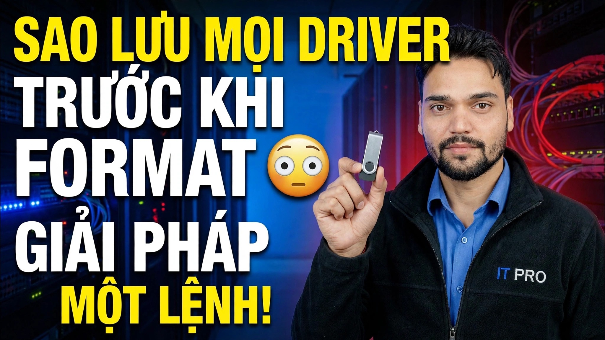 Lưu tất cả trình điều khiển trước khi định dạng 😳 Giải pháp một lệnh!