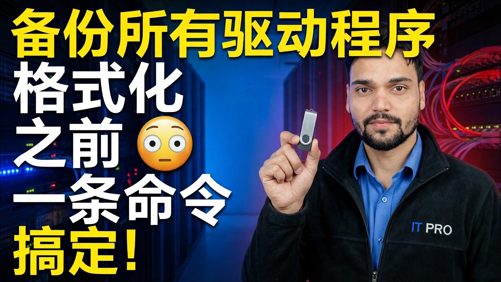 格式化前保存所有驱动程序😳 一个命令解决方案！
