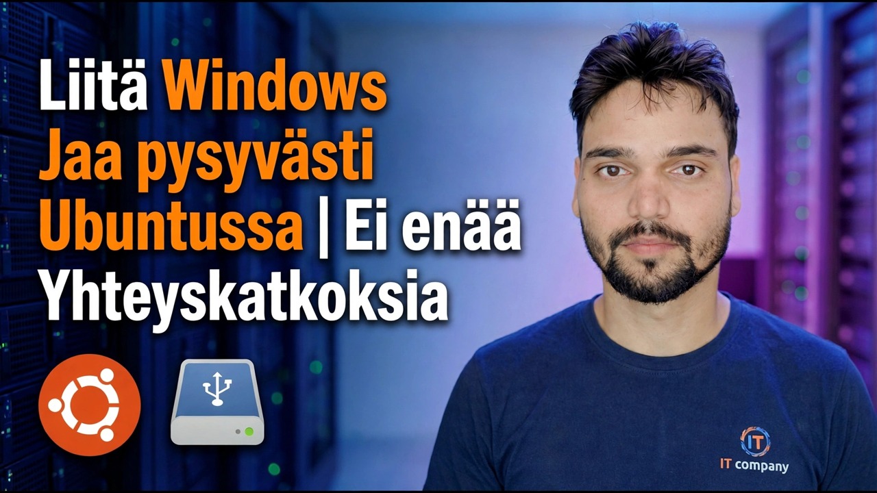 Asenna Windows Share Ubuntuun - Pysyvä asennus
