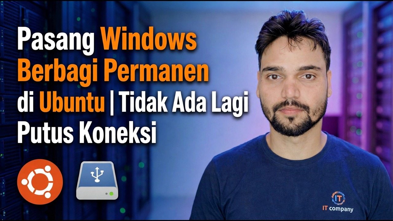 Pasang Windows Share di Ubuntu - Pengaturan Permanen