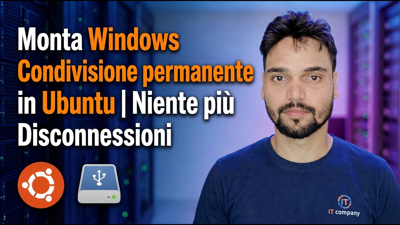 Montare la condivisione Windows in Ubuntu - Configurazione permanente