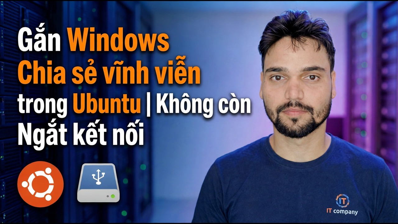 Gắn kết chia sẻ Windows trong Ubuntu - Thiết lập vĩnh viễn