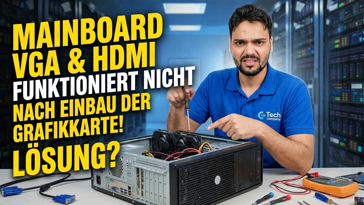 GPU installiert? Keine Anzeige vom Motherboard 😳 Lösung