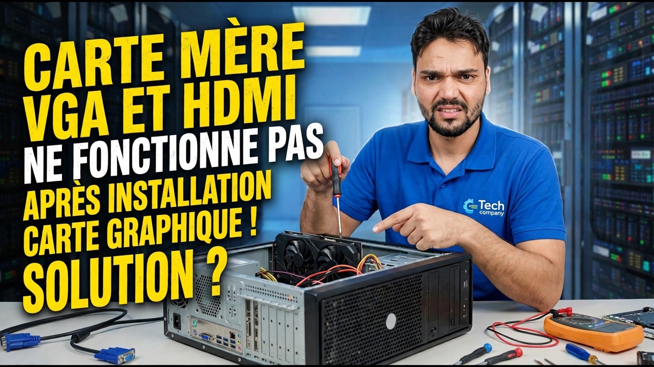GPU installé ? Aucun affichage de la carte mère 😳 Solution