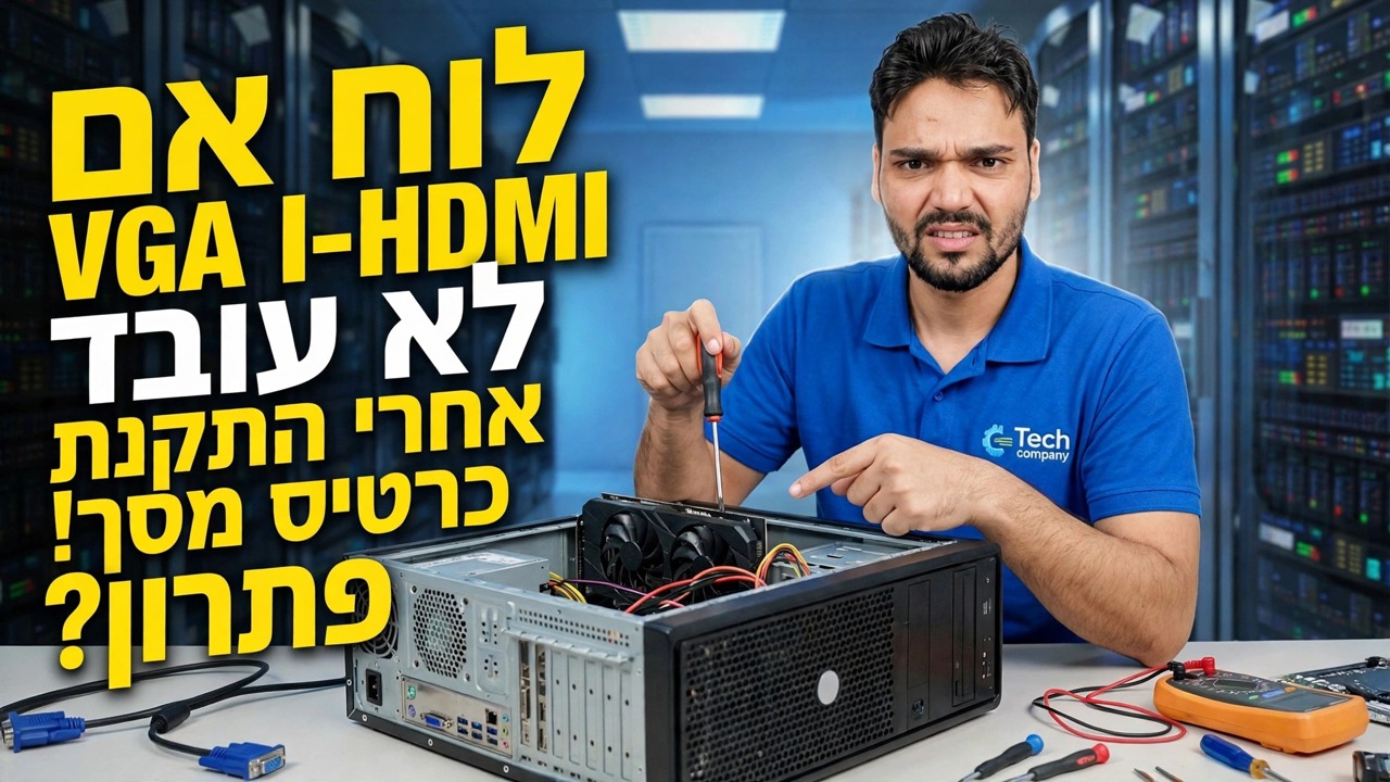 GPU מותקן? אין תצוגה מלוח האם 😳 פתרון
