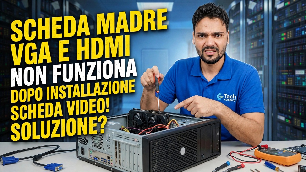 GPU installata? Nessun display dalla scheda madre 😳 Soluzione