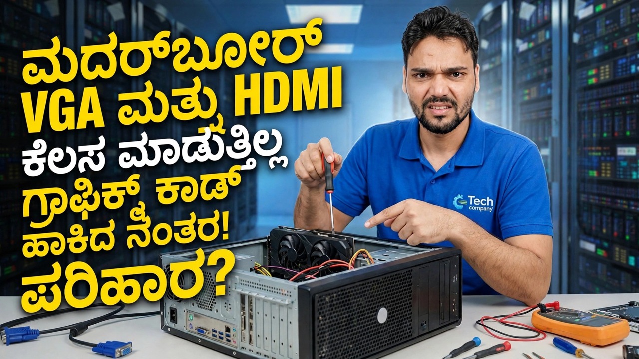 GPU ಸ್ಥಾಪಿಸಲಾಗಿದೆಯೇ? ಮದರ್‌ಬೋರ್ಡ್‌ನಿಂದ ಯಾವುದೇ ಪ್ರದರ್ಶನವಿಲ್ಲ 😳 ಪರಿಹಾರ