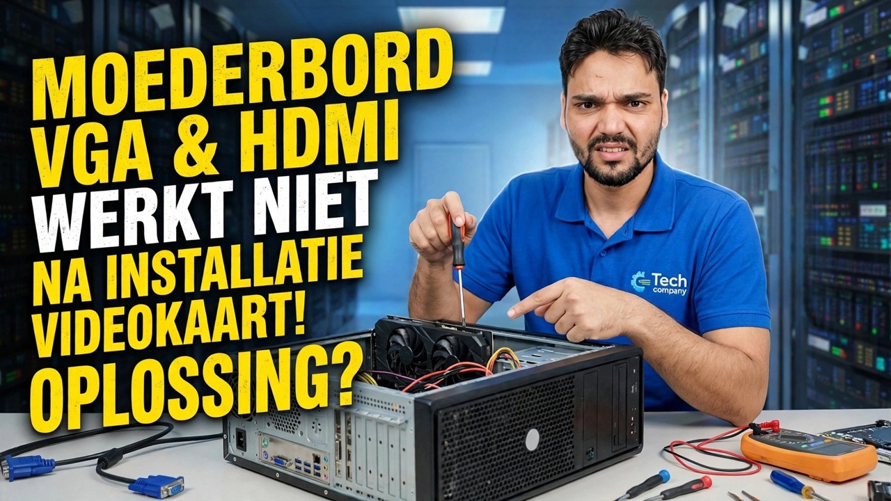 GPU geïnstalleerd? Geen weergave van moederbord 😳 Oplossing